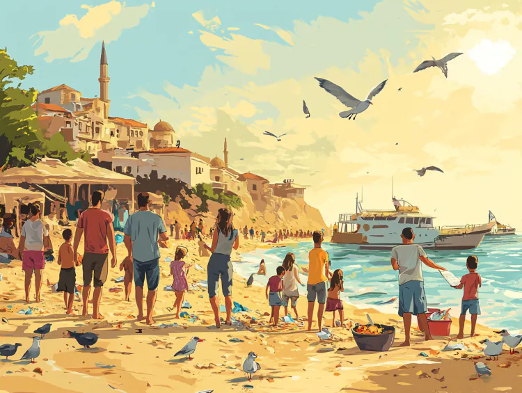 Deniz Kıyısındaki Aile - Masal Oku