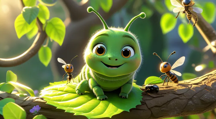 Uçmayı Öğrenen Minik Tırtıl