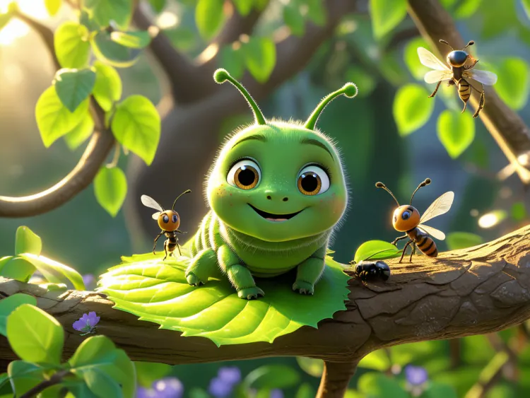 Uçmayı Öğrenen Minik Tırtıl