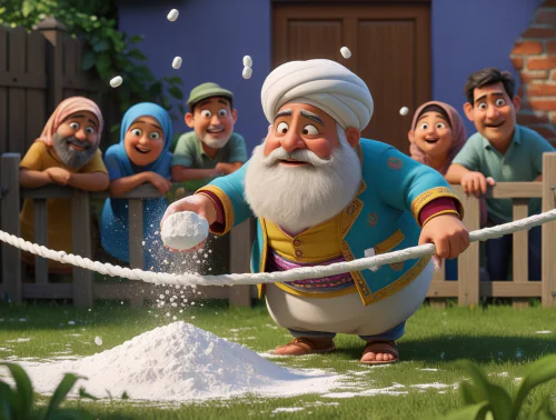 Nasreddin Hoca İpe Un Sermek