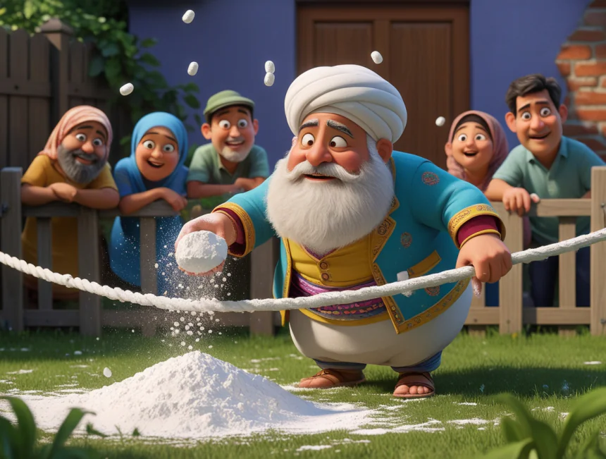 Nasreddin Hoca İpe Un Sermek