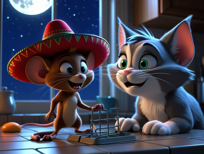 Uykucu Kedi Tom ve Hızlı Gonzales - Masal Oku