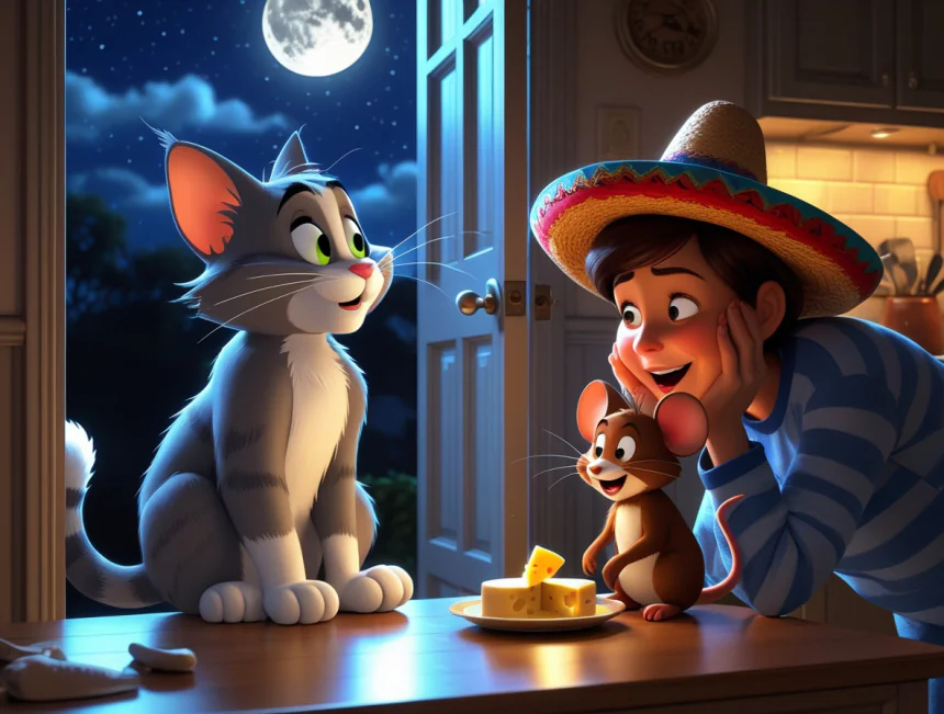 Uykucu Kedi Tom ve Hızlı Gonzales - Masal Oku