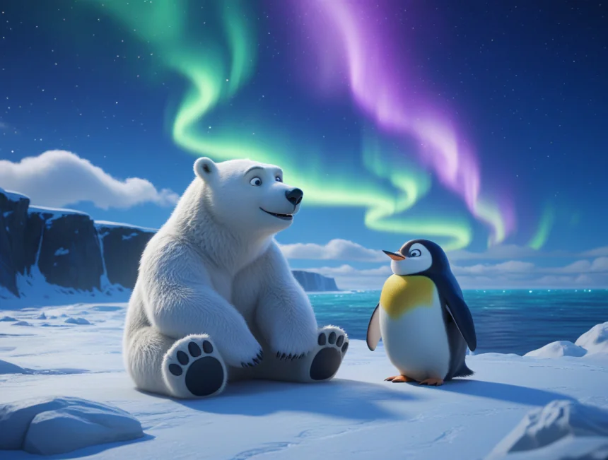 Kutup Ayısı ile Penguen Masalı - Masal Oku