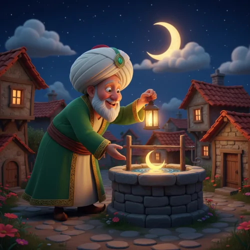 Nasreddin Hoca ve Kaybolan Ay - Masal Oku