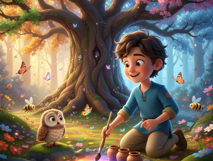 Genç Boyacı ile Baykuş - Masal Oku