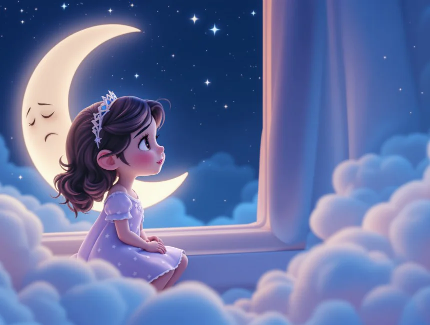 Bir gece, perde aralığından içeri buruk bir iç çekiş dolmuş; "Oooff..." diye. Lavinya başını kaldırınca göğün ortasında 