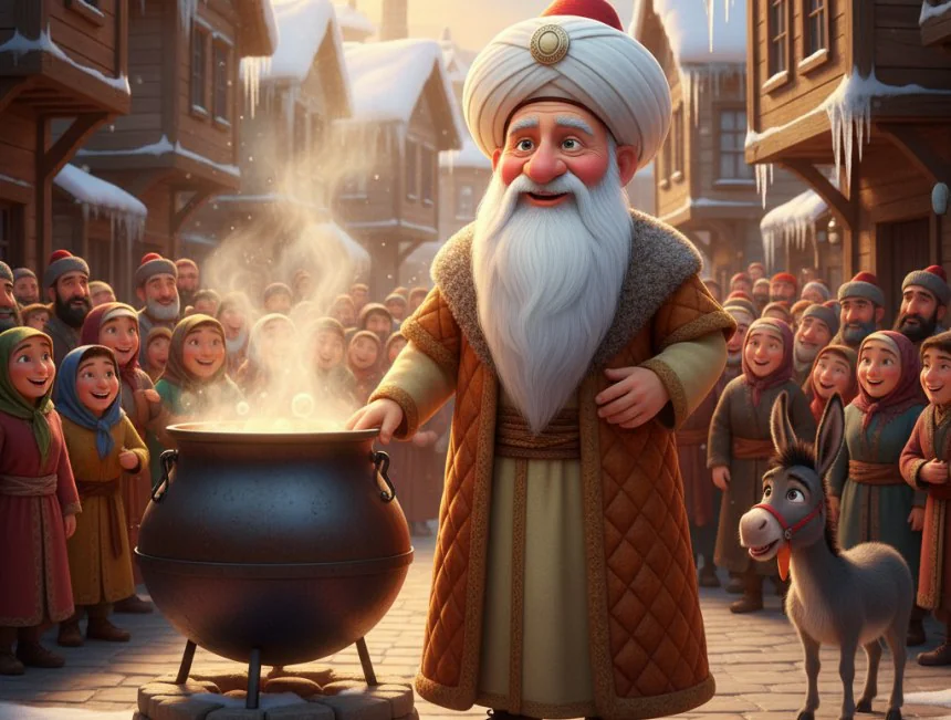 Nasreddin Hoca ve Taşan Kazan - Masal Oku