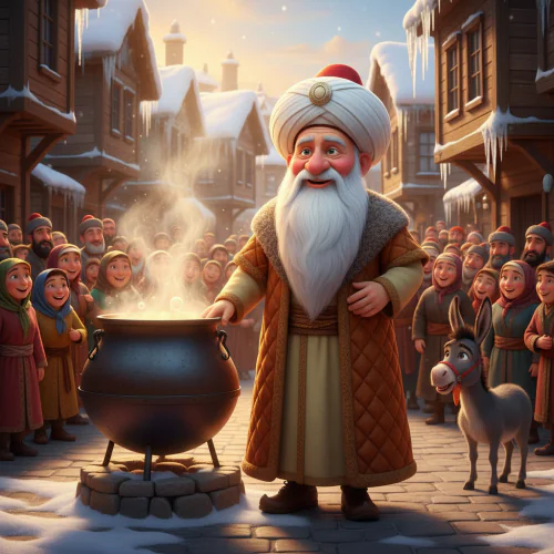 Nasreddin Hoca ve Taşan Kazan - Masal Oku